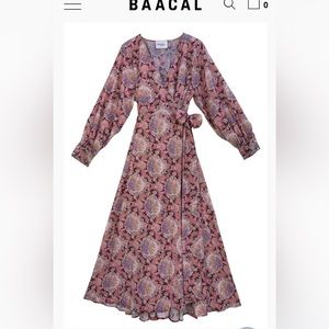 Baacal NWT Vintage Paisley True Wrap Dress Size 3 - Maxey Greene collaboration
